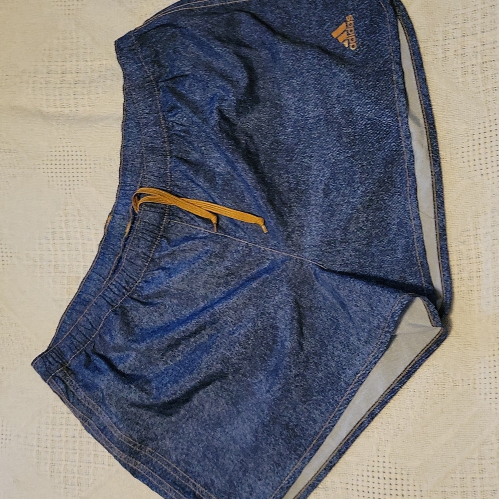 Adidas Denim-look Running Shorts
